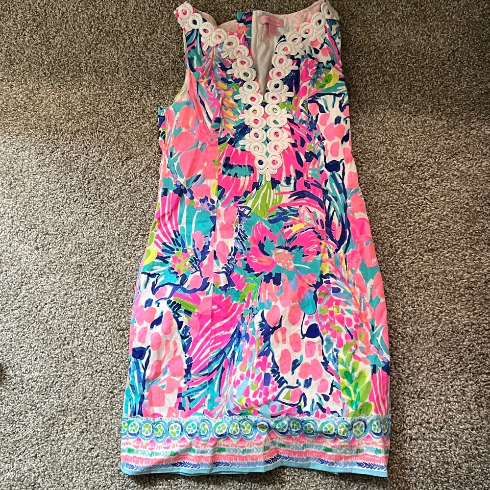 Lilly Pulitzer Shift Dress. Size 0. Worn once.